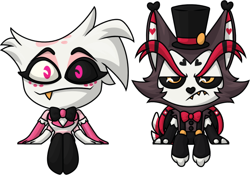 Youtooz Hazbin Hotel - Angel Dust & Husk Monitor Buddiez