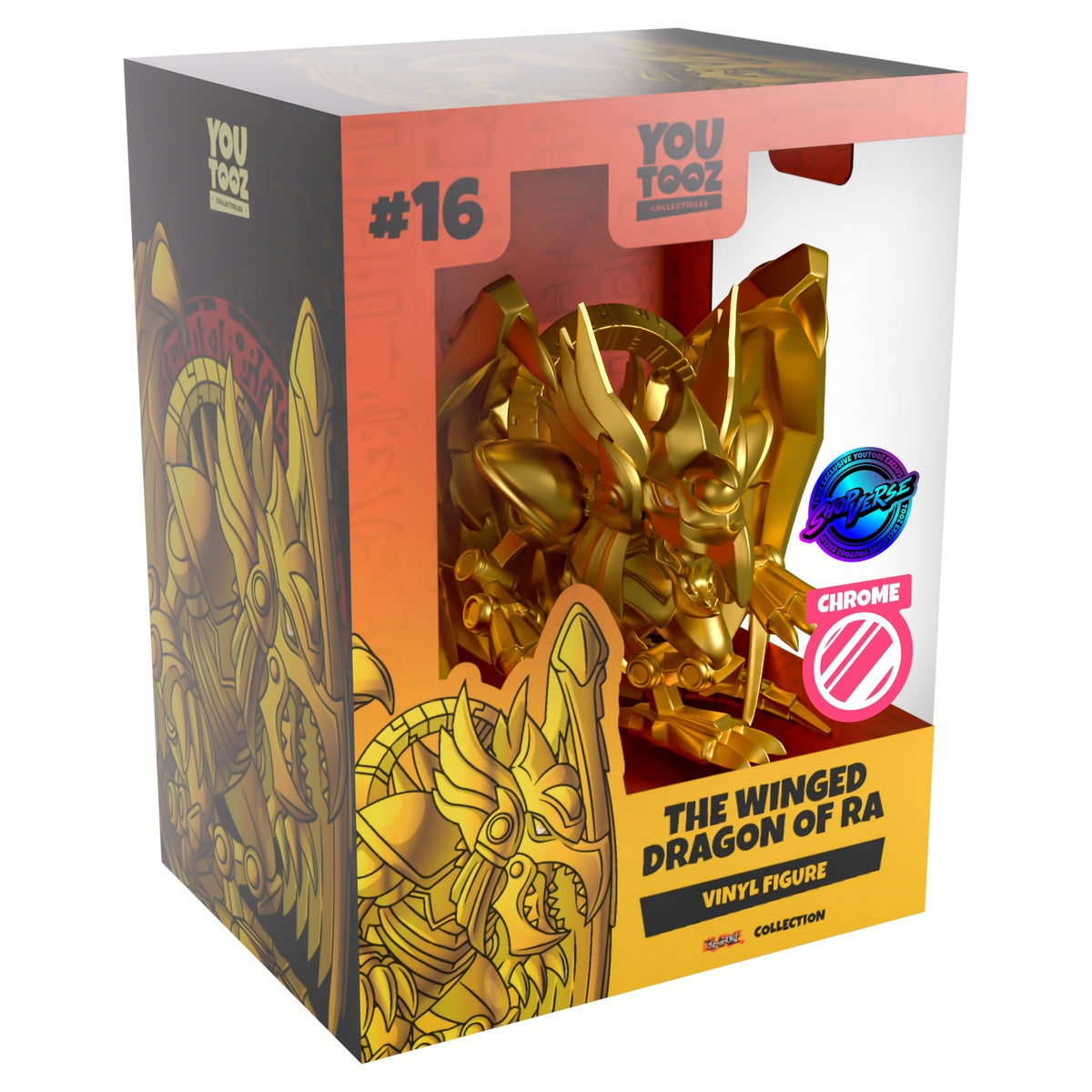 Youtooz Yu-Gi-Oh! Gold Chrome The Winged Dragon of Ra Vinyl Figure