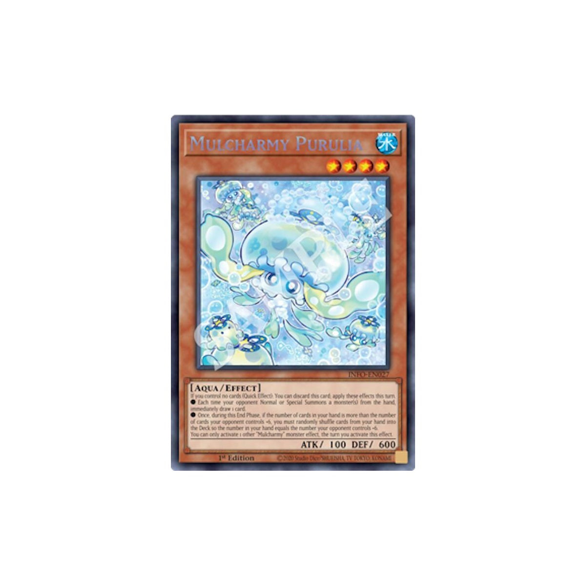 Yu-Gi-Oh! Mulcharmy Purulia INFO-EN027 Infinite Forbidden 1st Edition PSA 9