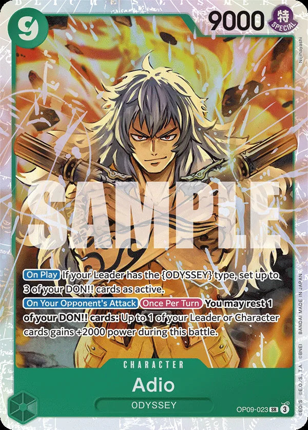 One Piece TCG Adio OP09-023 EN PSA 10
