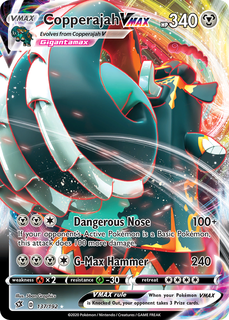 Pokémon Copperajah Vmax #137 Rebel Clash PSA 10