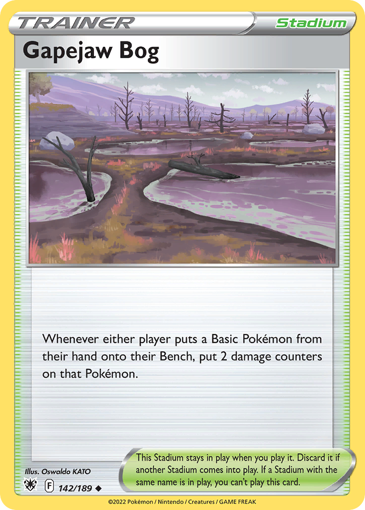 Pokémon Gapejaw Bog 213/195 Silver Tempest — Secret PSA 10
