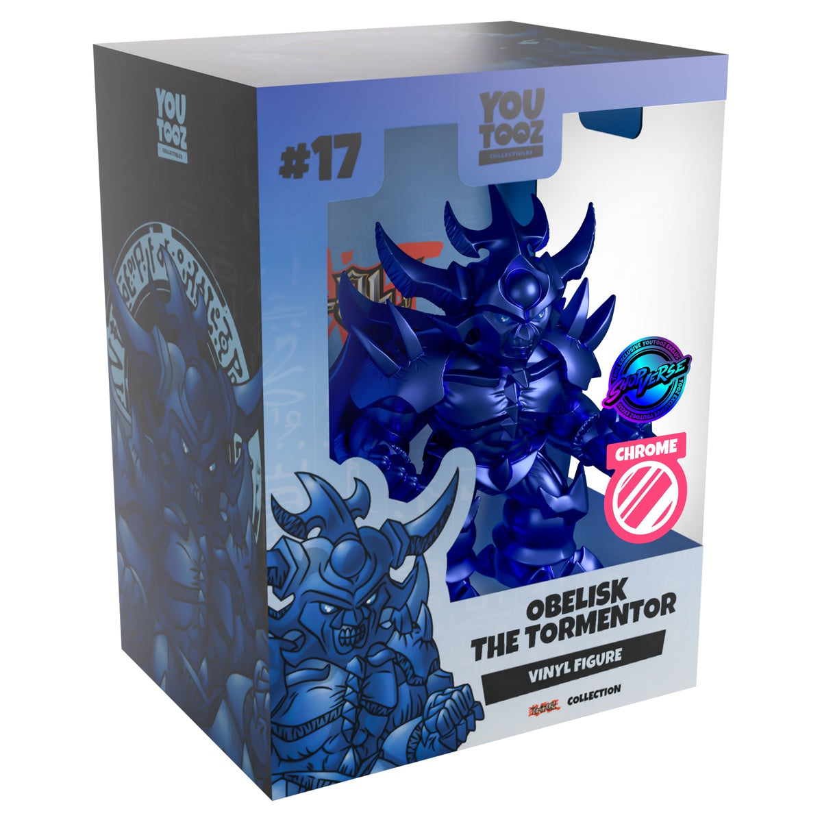 Youtooz Yu-Gi-Oh! Blue Chrome Obelisk the Tormentor Vinyl Figure