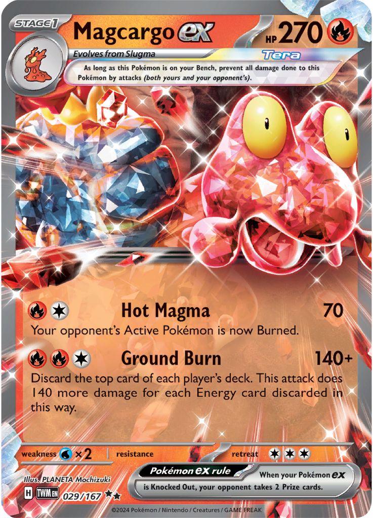 Pokémon Magcargo ex 029/167 — Twilight Masquerade PSA 10