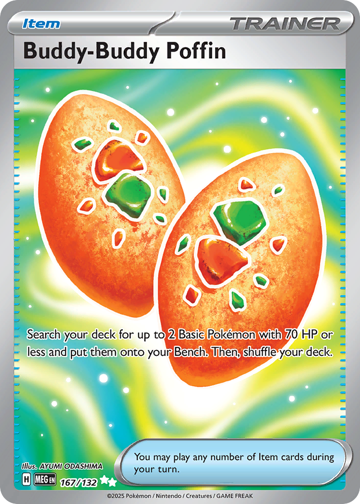 Pokémon Buddy-Buddy Poffin #167 Mega Evolution PSA 10