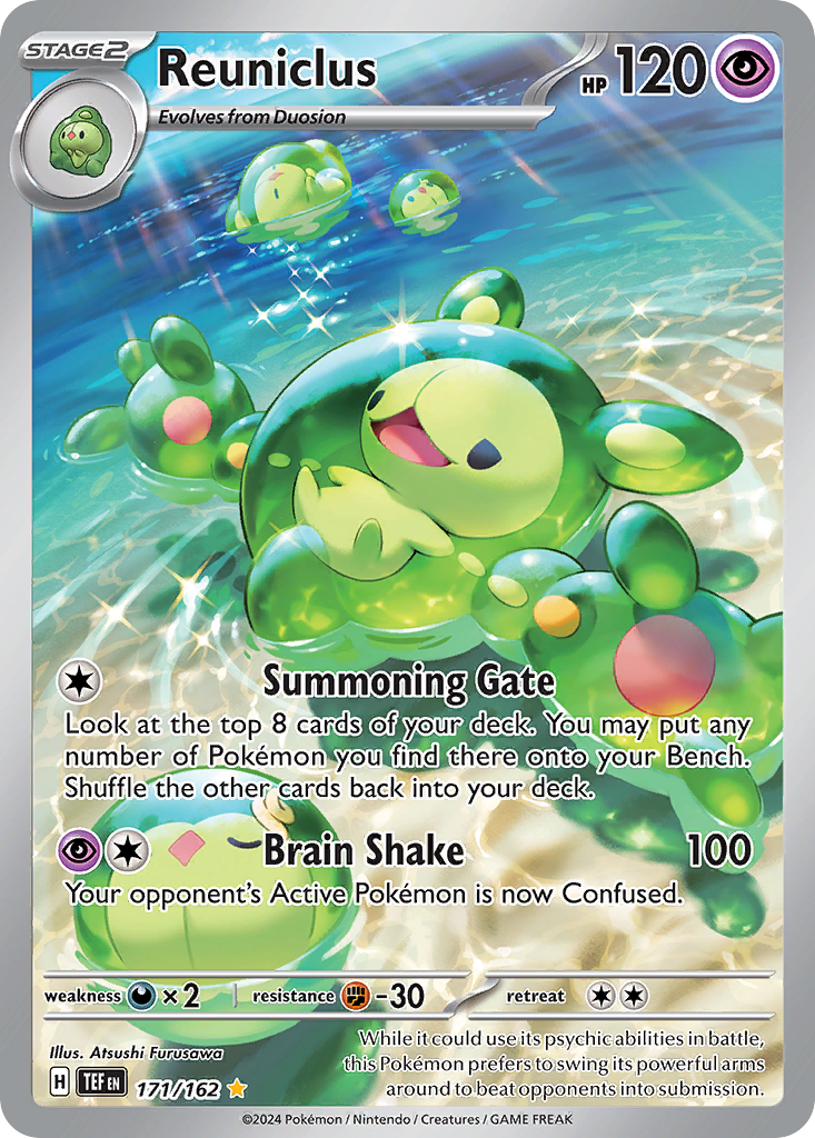 Pokémon Reuniclus #171 Temporal Forces Illustration Rare PSA 10