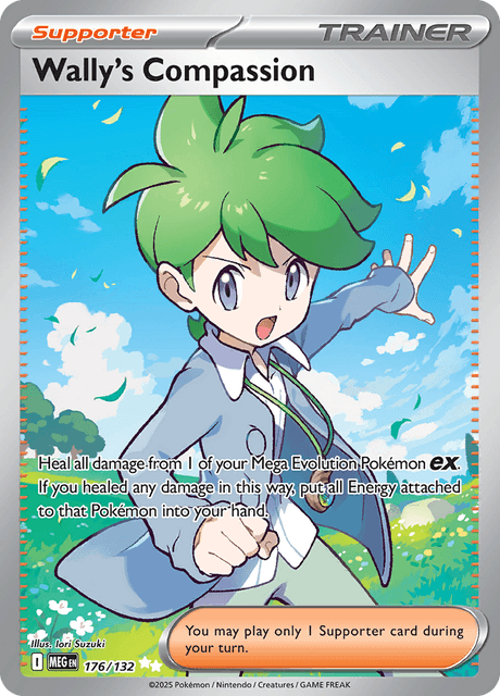 Pokémon Wally's Compassion 176/132 ME01 Mega Evolution Ultra Rare PSA 10