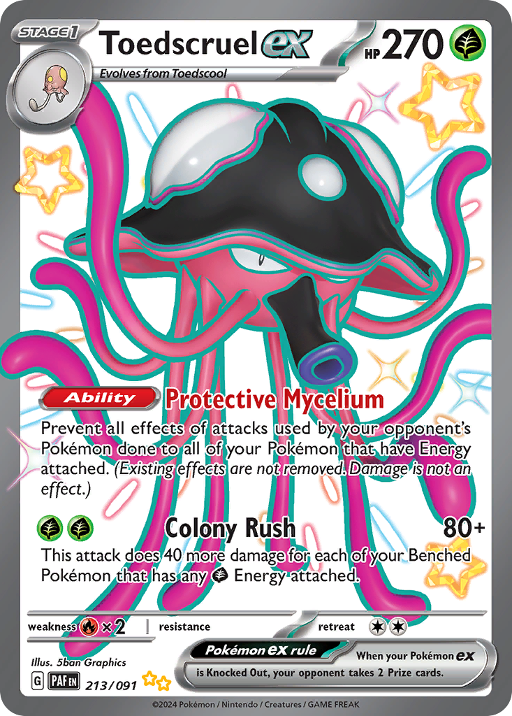 Pokémon Toedscruel ex Shiny #213 Paldean Fates PSA 10