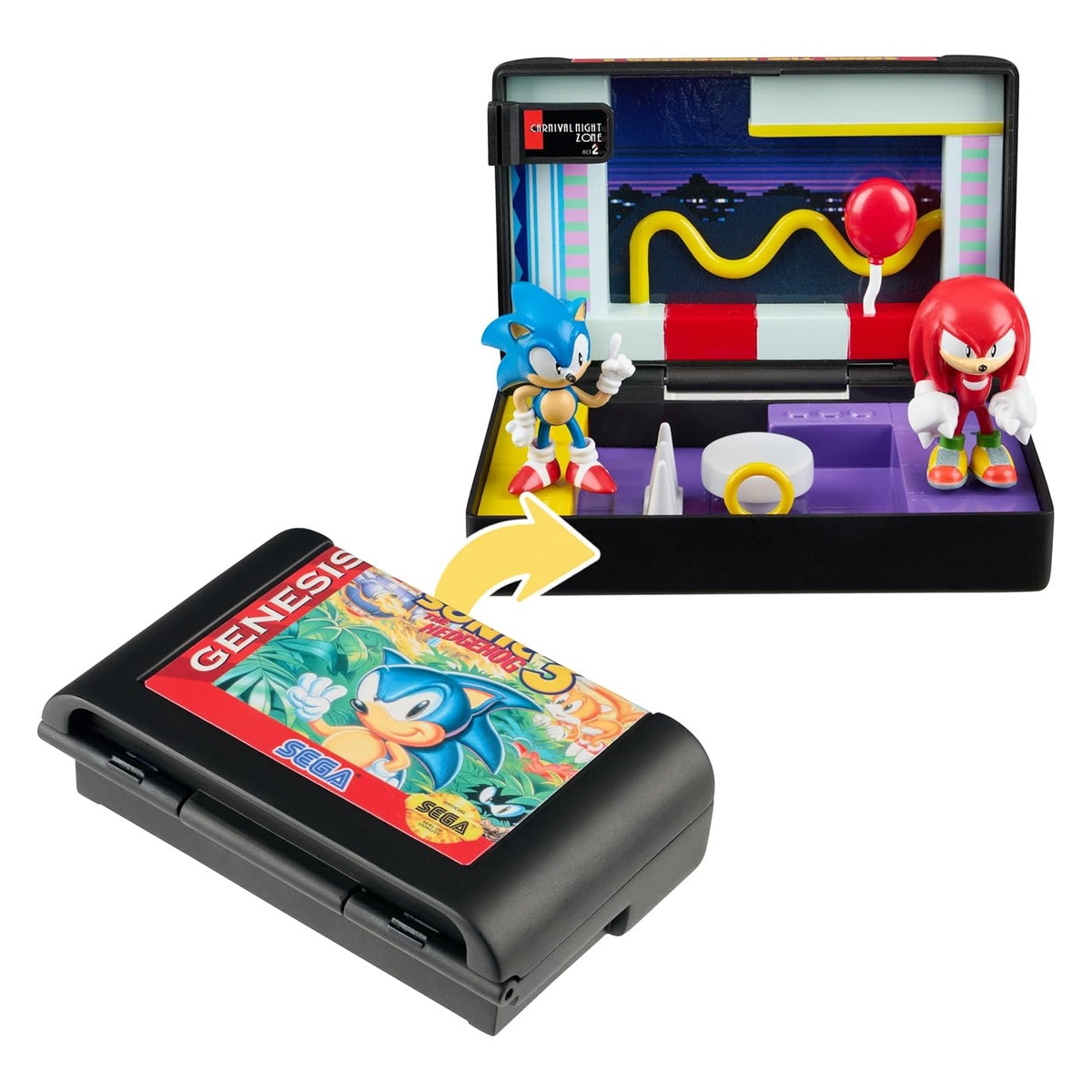 Wilder Toys Sonic the Hedgehog 3 Console Heroes Carnival Night Zone (Genesis) Cartridge Diorama
