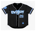 Thrilljoy '26 Oversized Jersey — Pinstripe