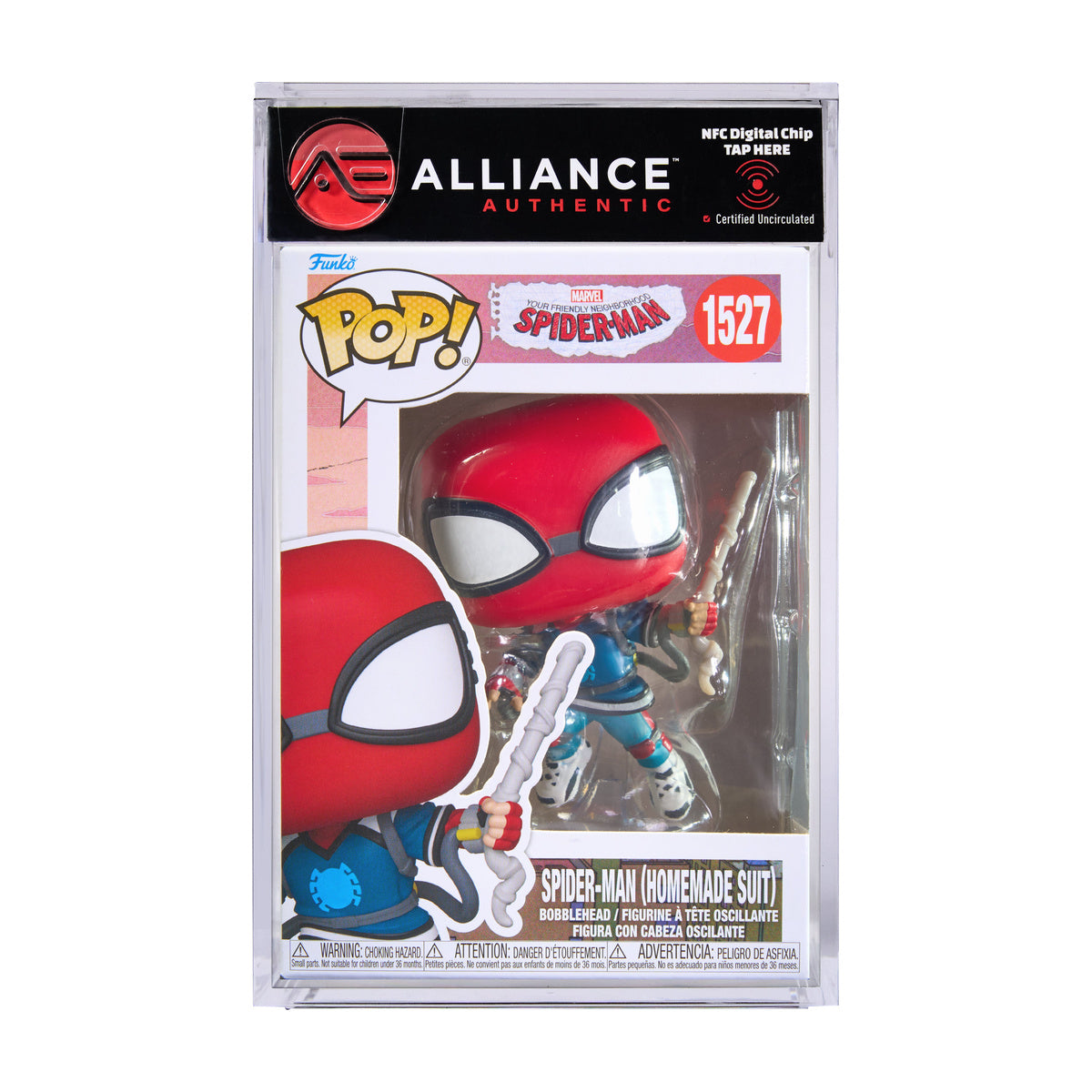 Funko POP! Marvel: Friendly Neighborhood Spider-Man - Spider-Man (Homemade Suit) - Alliance Authentic Encapsulated