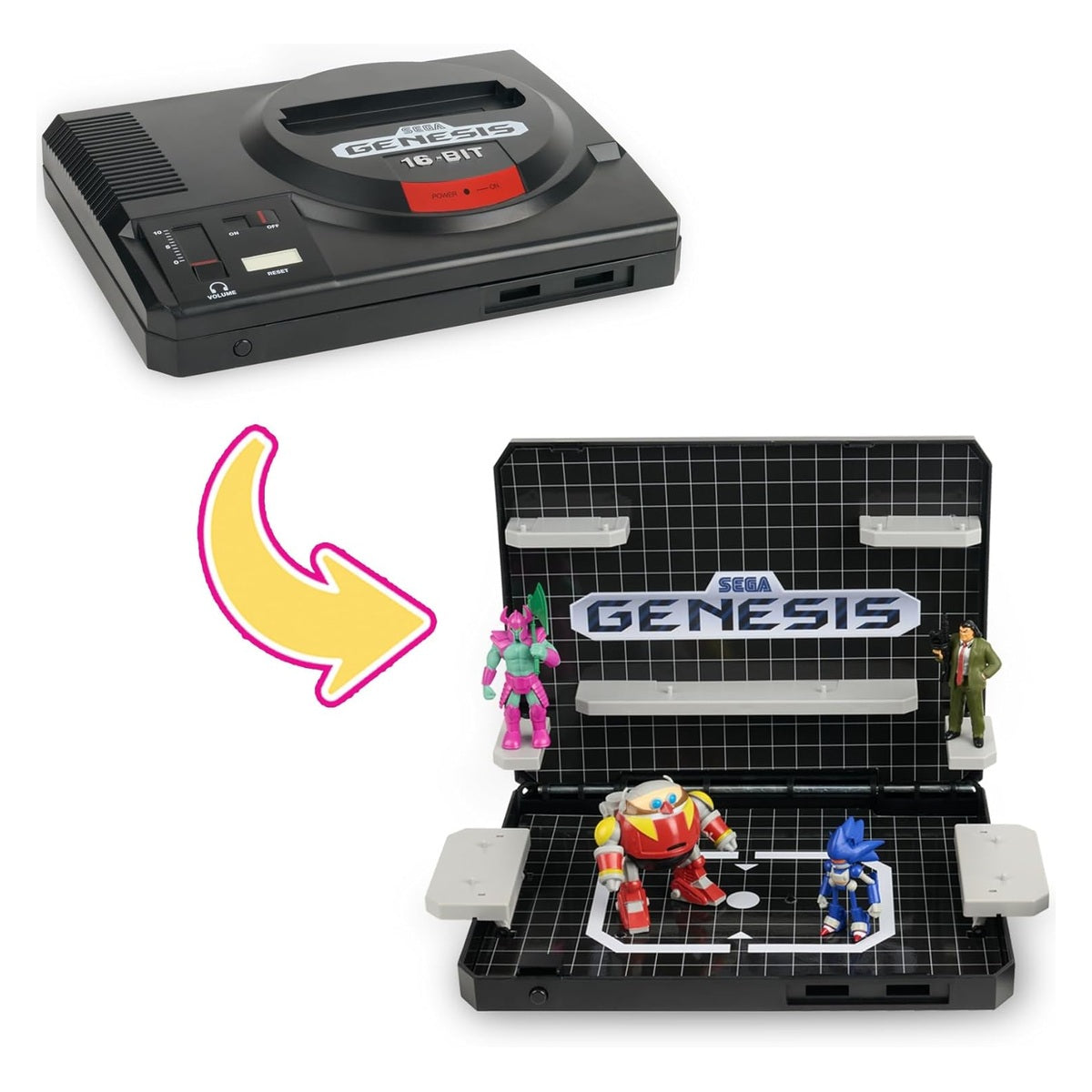 Wilder Toys Sega Genesis Console Heroes Final Boss Bundle Console Diorama