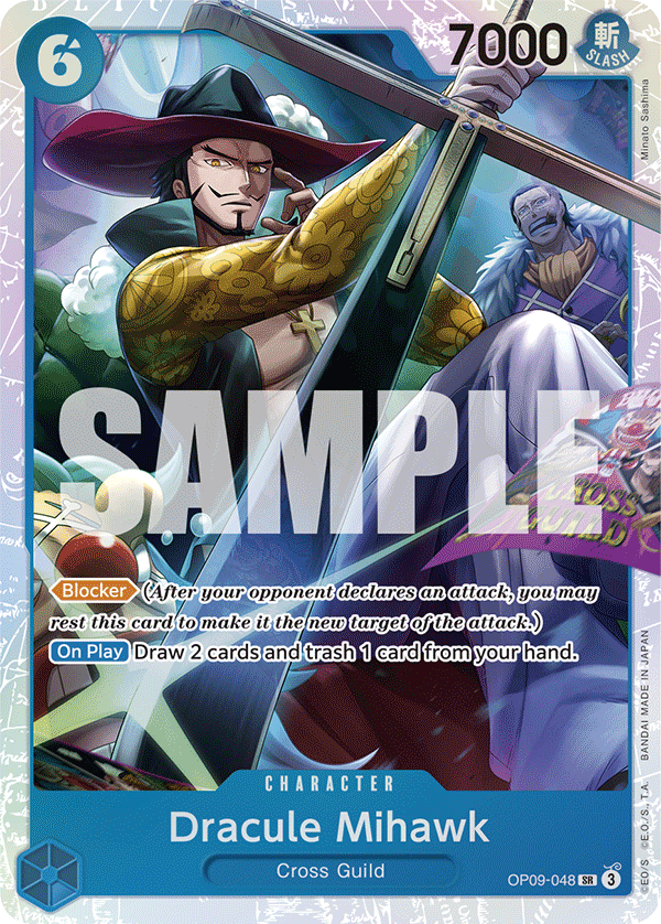 One Piece TCG Dracule Mihawk #OP09-048 PSA 10