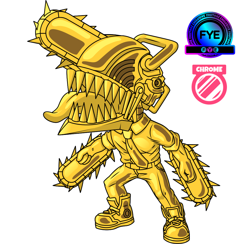 Youtooz Bomb (Gold) Chainsaw Man #14 Wondercon 2026 Chrome (Toy Temple Exclusive)