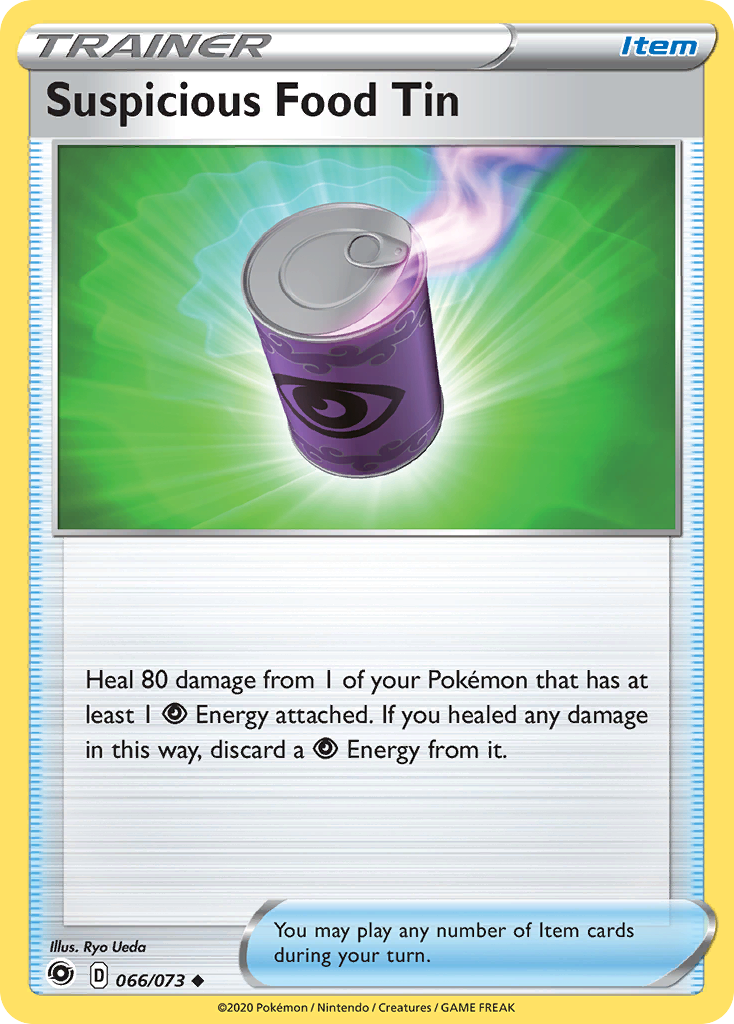 Pokémon Card Suspicious Food Tin 080/073 Holo Champions Path PSA 10