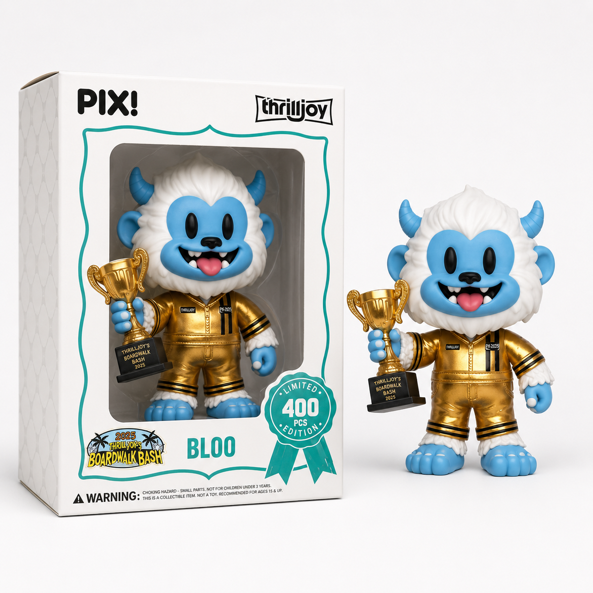 Thrilljoy PIX! Bloo Team Winner w/ Trophy Boardwalk Bash LE 400 (SDCC 2025)
