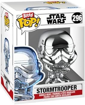 Funko Bitty Pop Star Wars Chrome Stormtrooper #296 Chase 1/6