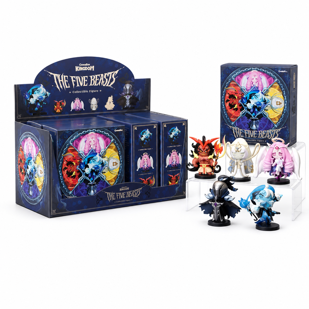 Devsisters Cookie Run Kingdom Beast Cookies Figures - Shadow Milk & Silent Salt