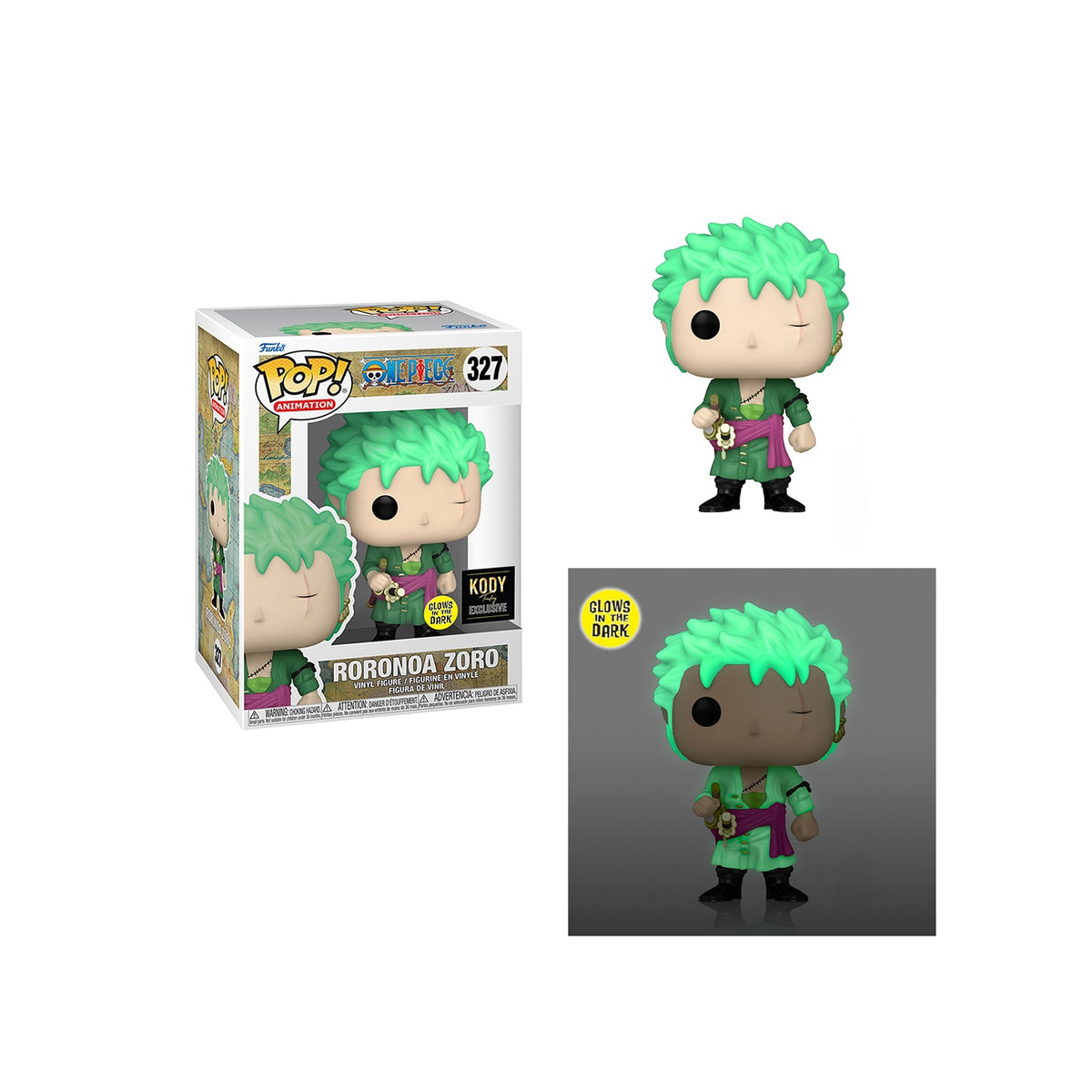 Funko Pop! Animation: One Piece Roronoa Zoro (Glow) #327