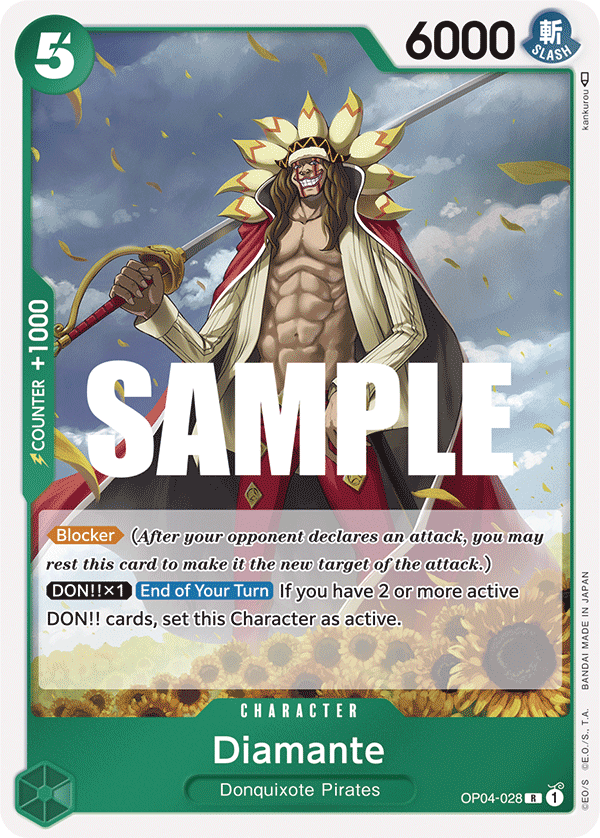 One Piece TCG 2023 One Piece Kingdoms Of Intrigue Diamanté #028 Foil PSA 10