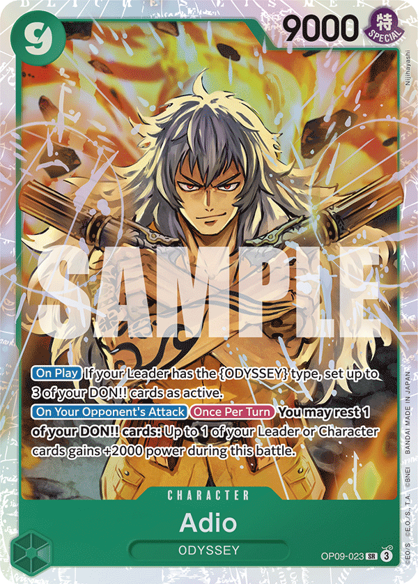 One Piece TCG OP09-023 EN Adio PSA 10