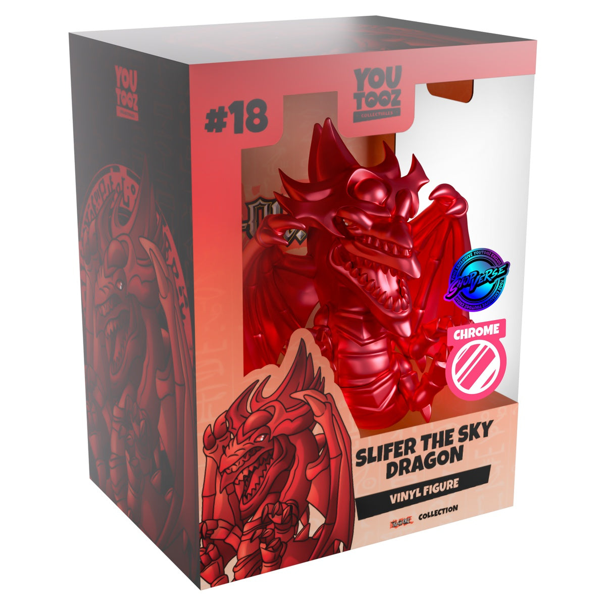Youtooz Yu-Gi-Oh! Red Chrome Slifer the Sky Dragon Vinyl Figure
