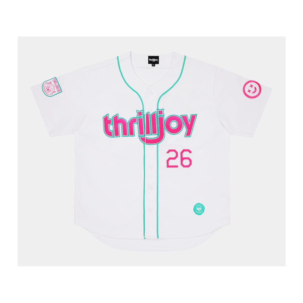 Thrilljoy '26 Oversized Jersey - White (2XL)