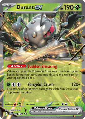 Pokémon Durant ex 004/191 Surging Sparks PSA 10
