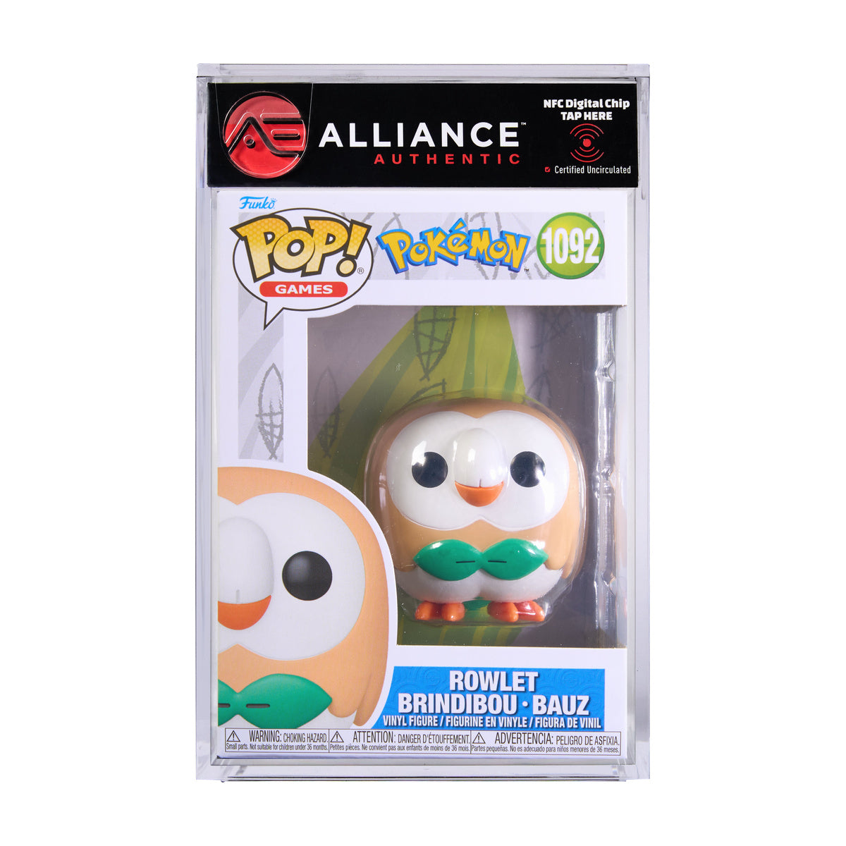 Funko POP! Games: Pokemon - Rowlet - Alliance Authentic Encapsulated