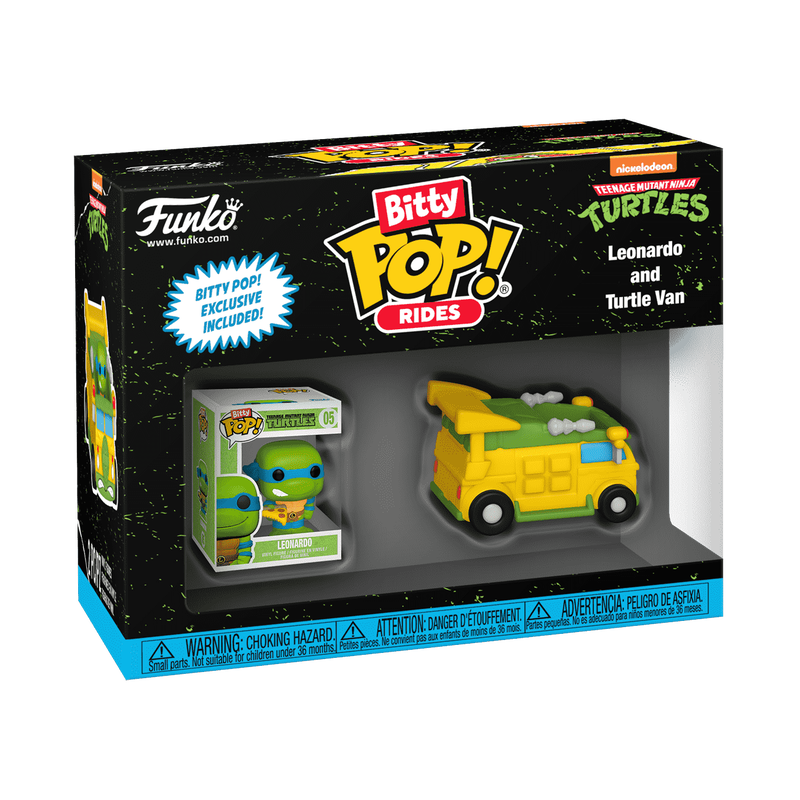 Funko Bitty Pop! Rides - Leonardo And Turtle Van (TMNT)