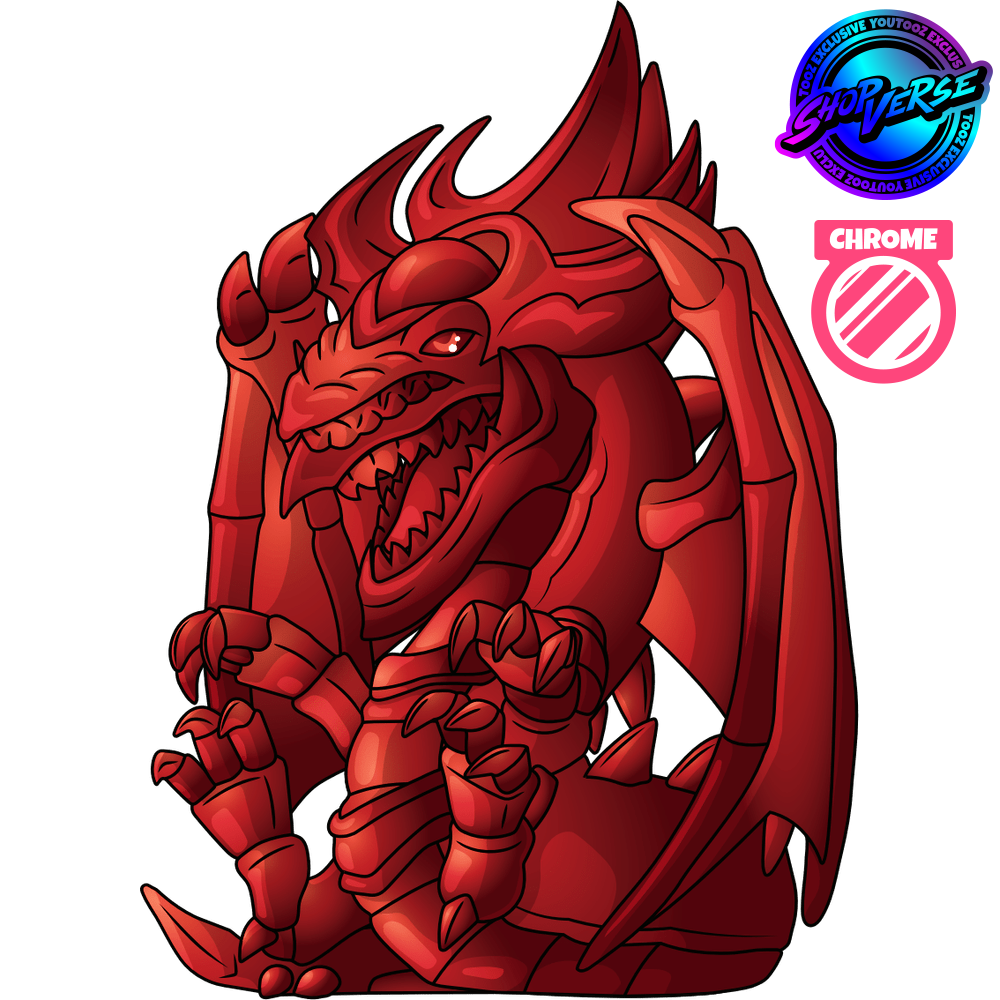 Youtooz Yu-Gi-Oh! Red Chrome Slifer the Sky Dragon Vinyl Figure