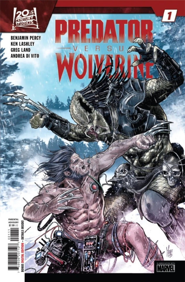Marvel Comics Predator vs Wolverine #1 1:25 NM+ Alex Maleev Variant CGC 9.6