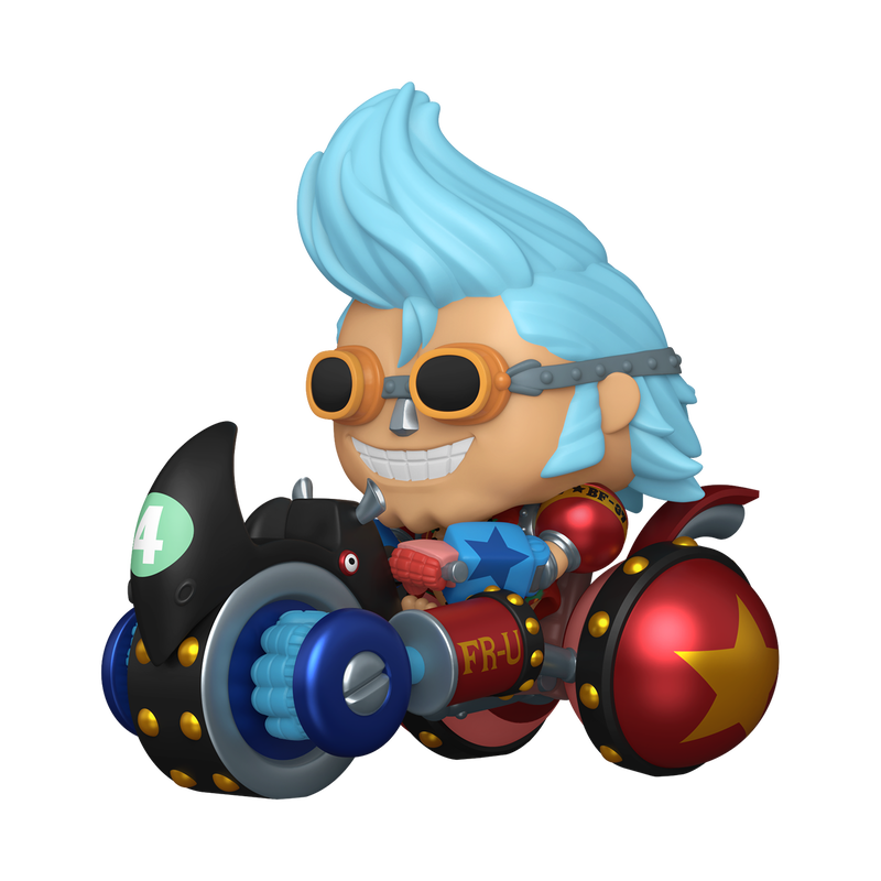 Funko Pop! Rides Deluxe One Piece: Franky With Black Rhino Fr-U 4