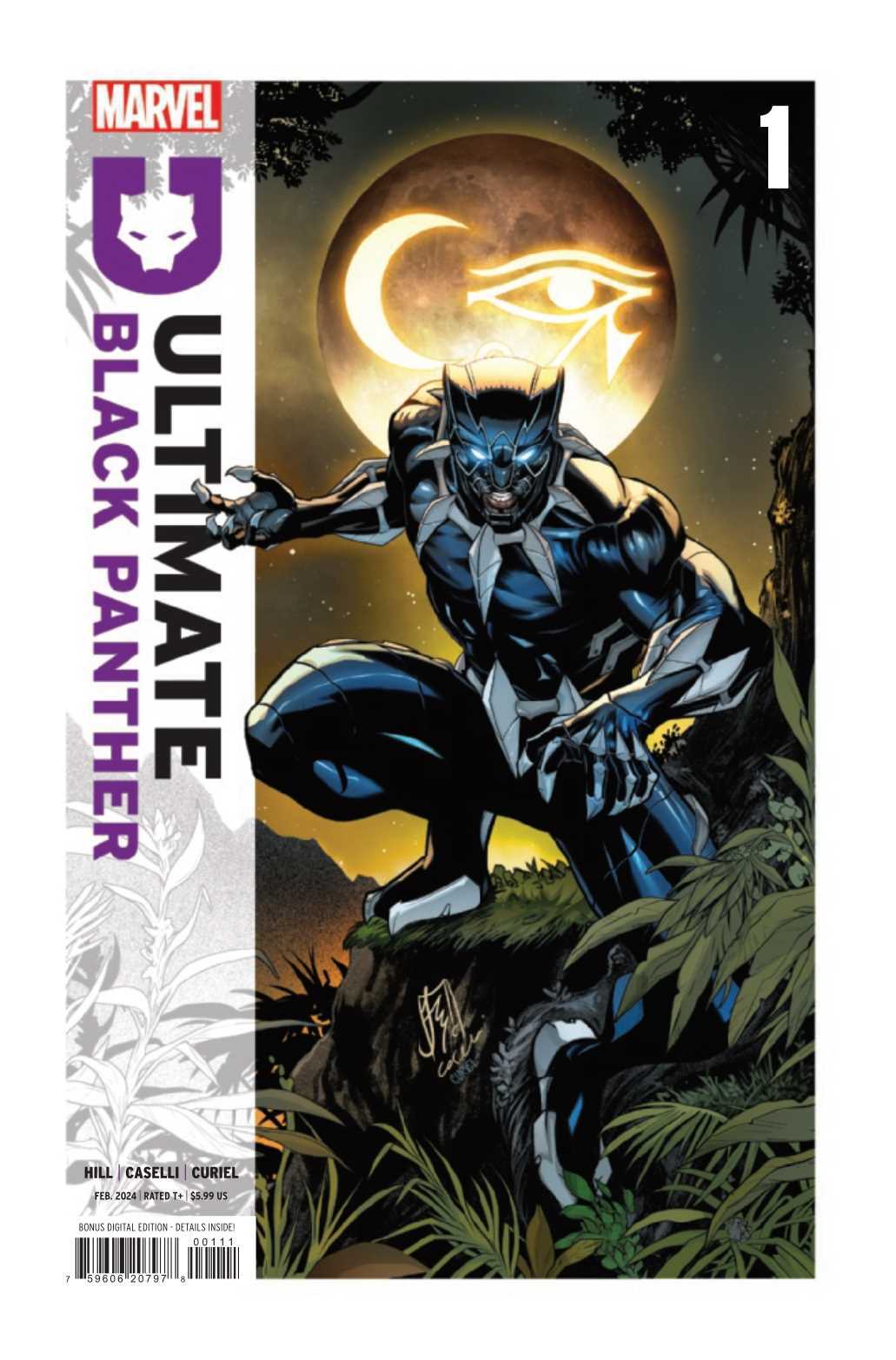 Marvel Comics Ultimate Black Panther #1 Hill Caselini Variant 2024 CGC 9.8