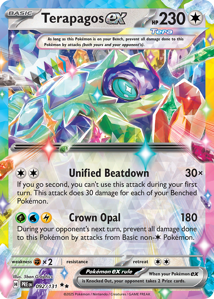 Pokémon Terapagos ex 092/131 Prismatic Evolutions PSA 10
