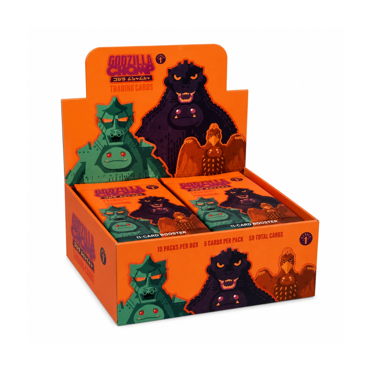 Toy Temple x Abominable Toys Godzilla Chomp Trading Cards Series 1 SDCC 2026 Booster Box