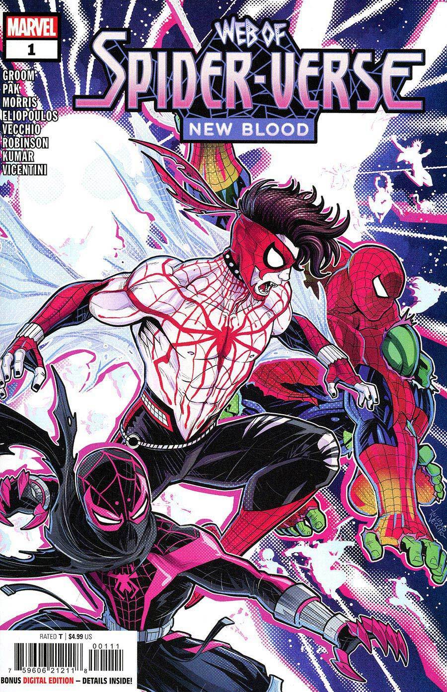 Marvel Comics 2025 Marvel Comics Web Of Spider-Verse New Blood #1 Cover A CGC 9.8