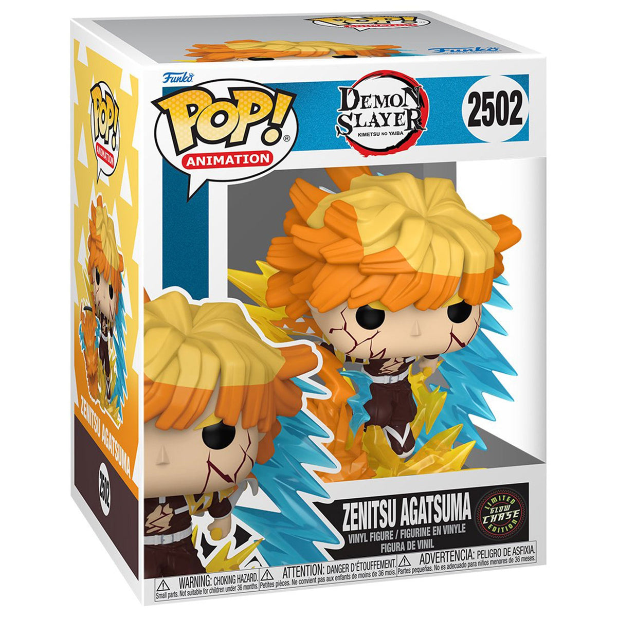 Funko Pop! Demon Slayer: Infinity Castle Premium Zenitsu Agatsuma Glow Chase #2502