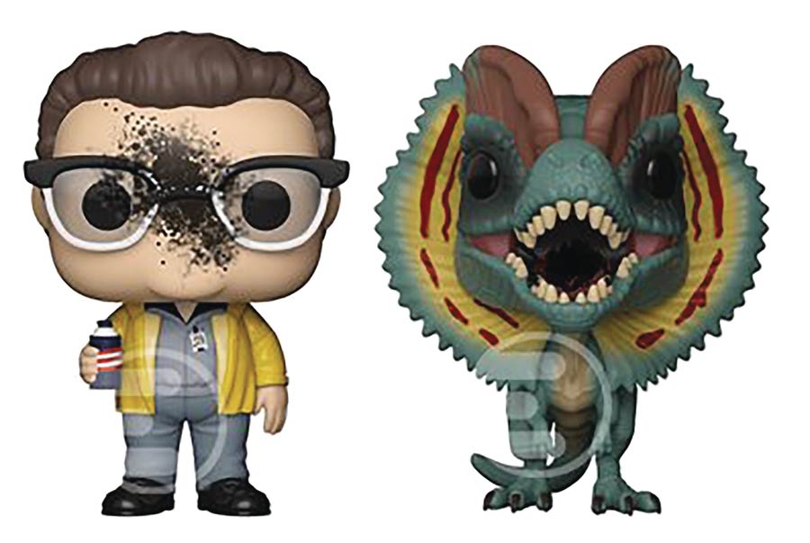 Funko Pop! Movies: Jurassic Park - Dennis Nedry & Dilophosaurus 2-Pack