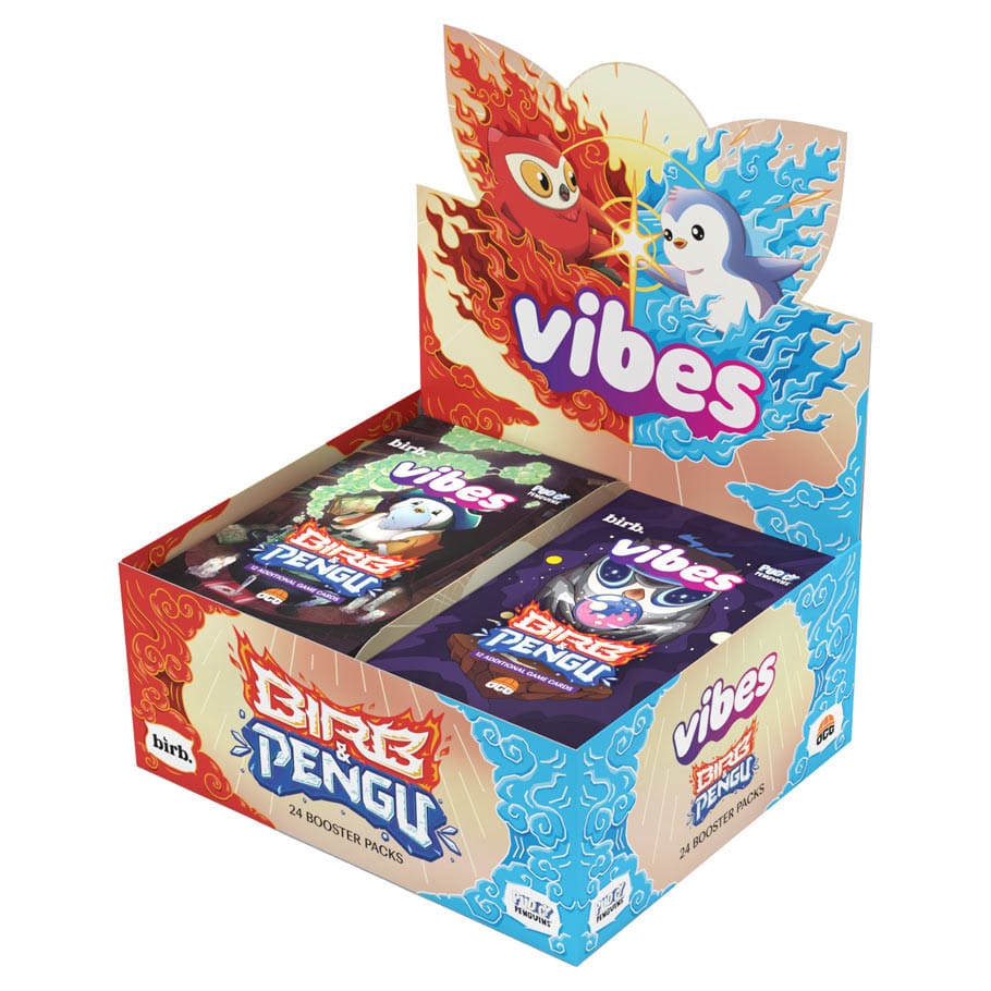 Vibes TCG Birb & Pengu 1st Edition Booster Display