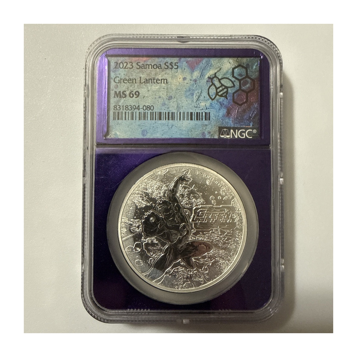 Samoa DC Comics Green Lantern $5 Silver Coin NGC MS69