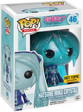 Funko Pop! Vocaloid Hatsune Miku Crystal #46 Hot Topic Exclusive