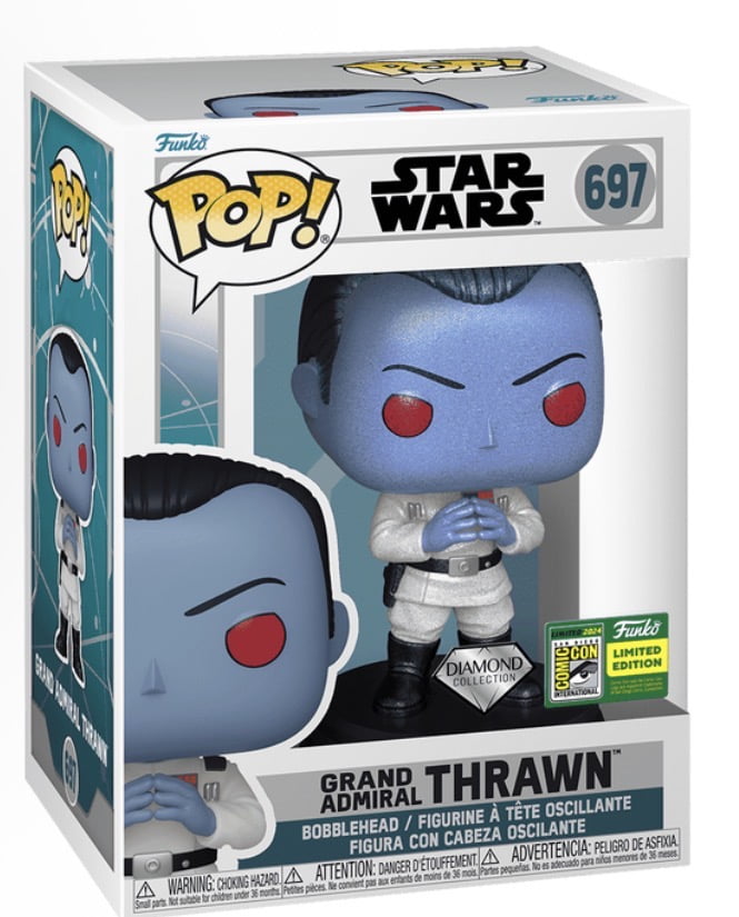 Funko Pop! Star Wars: Grand Admiral Thrawn Diamond Collection #697 SDCC Limited Edition