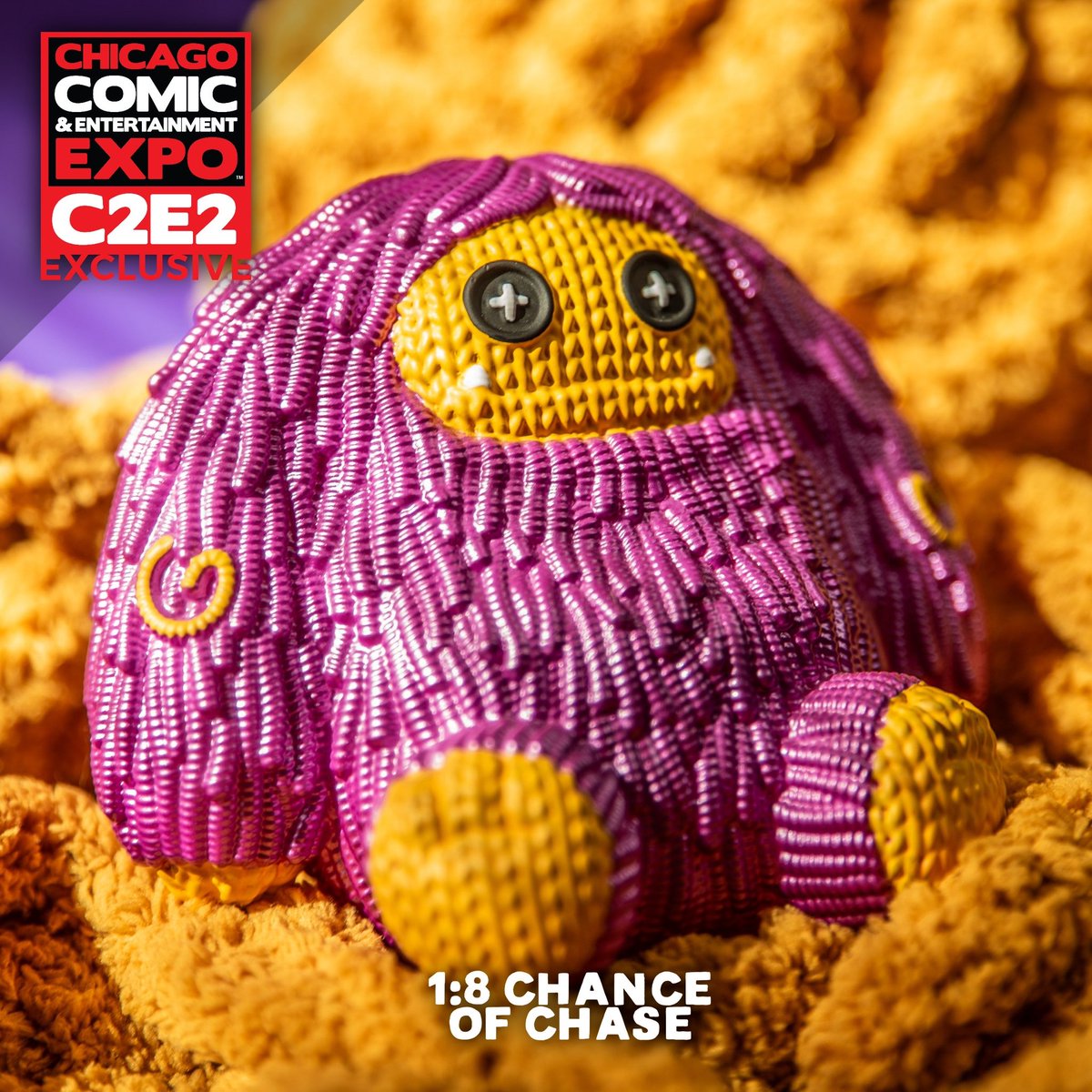 Handmade by Robots x Abominable Toys — X Abominable Toys — Gold Metallic Chomp Chase #198