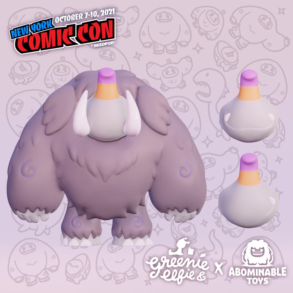 Abominable Toys Chomp Elfie X Chomp NYCC Grey Edition