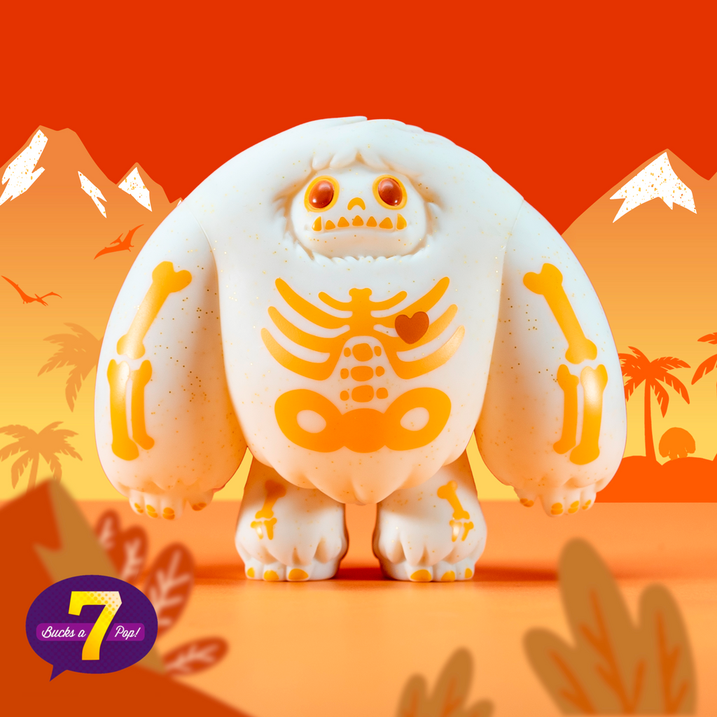Abominable Toys Chomp Skeleton Glow Orange