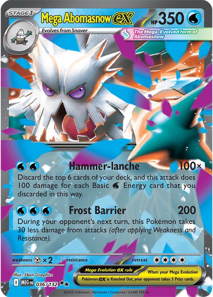 Pokémon Mega Abomasnow ex #036 Mega Evolution PSA 10