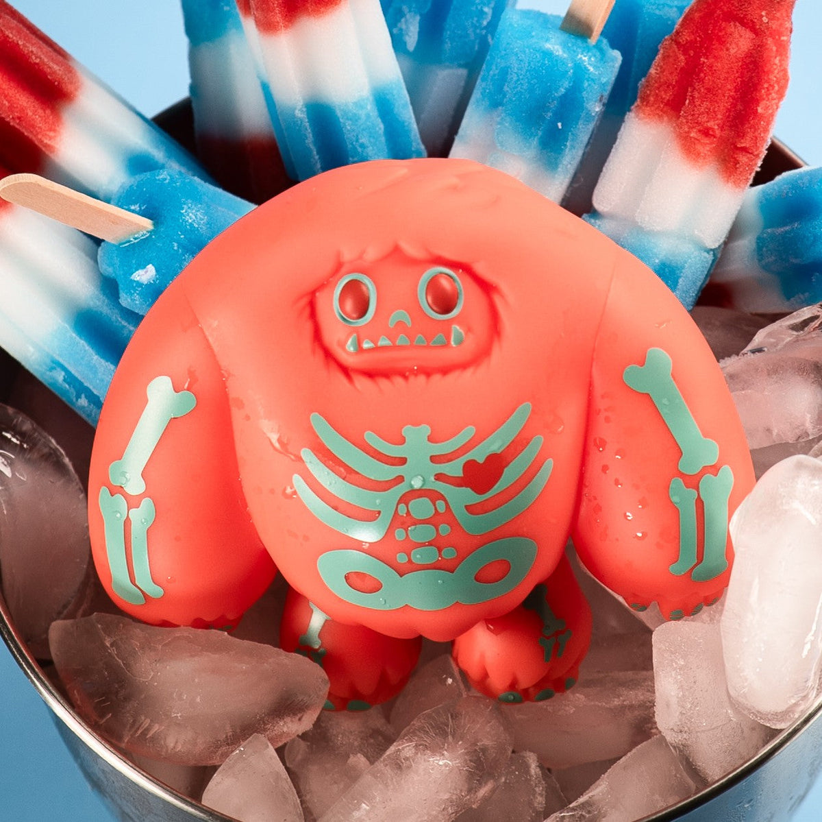 Abominable Toys Chomp Red Glow Skeleton