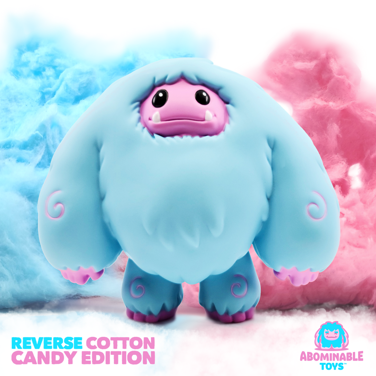Abominable Toys Chomp Reverse Cotton Candy Pink & Blue