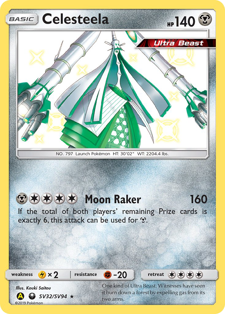 Pokémon Celesteela Shiny Vault Sv32 Hidden Fates PSA 10